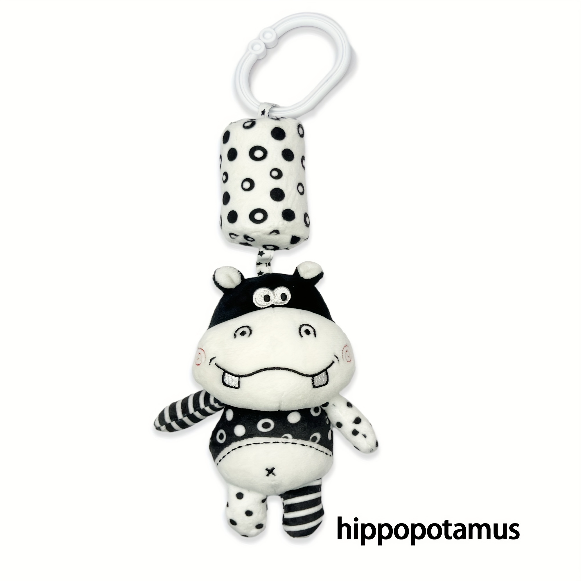 baby wind chime visual training black and white rattle early education baby toy baby toy gift details 6