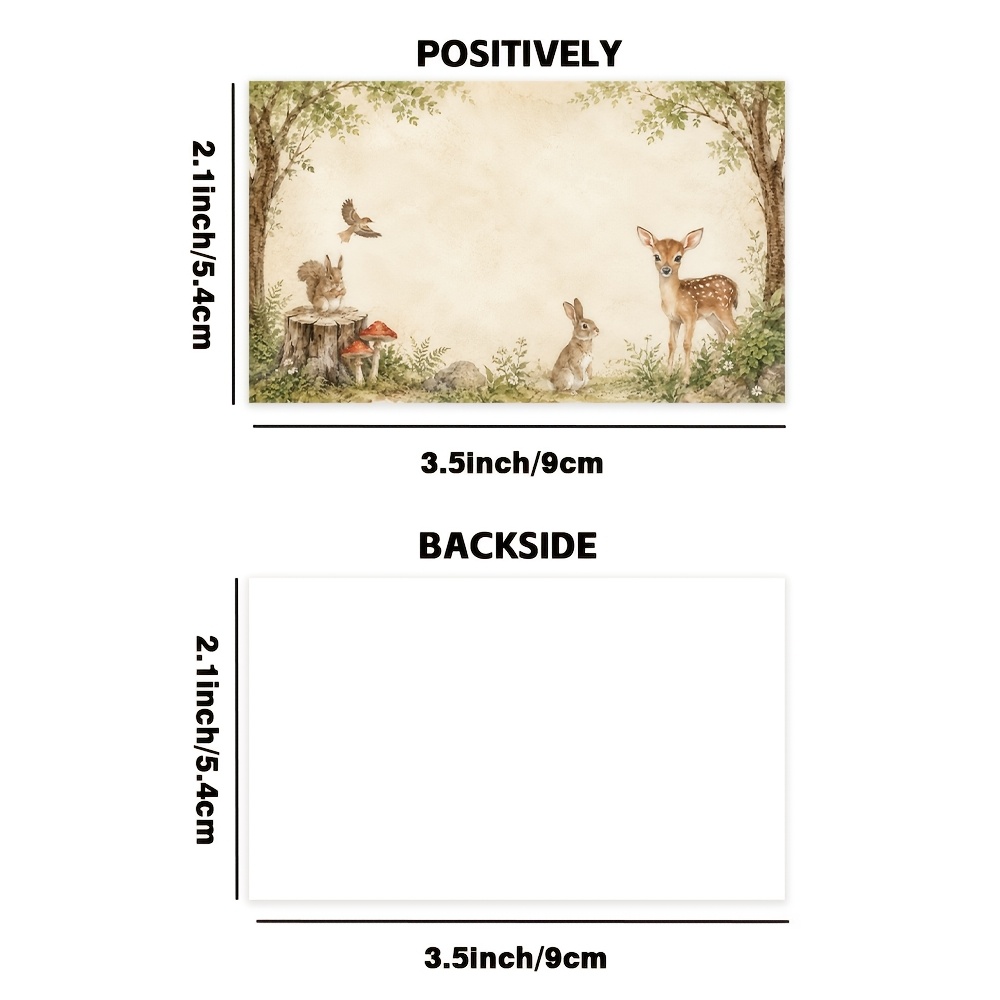 TEMU 50pcs Vintage Medieval Herbal Candle Blank Message Cards, Holiday Cards, Thank You Cards, Blank Greeting Cards, Diy Cards, Pocket Cards, Small