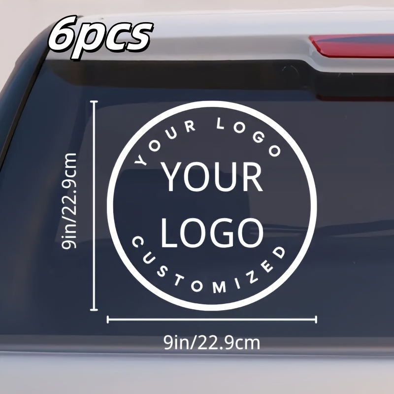 Customized Vinyl Car Stickers - Personalized Round Car Decals, Waterproof And Uv-resistant, Suitable For Vehicles, Ideal For Commercial Advertising, Brand Promotion And Corporate Logos