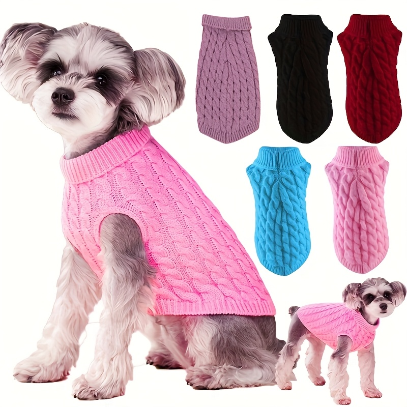 

1pc Pet Clothing A Of Colors Autumn And Winter Knitwear Casual Warm Cat And Dog Sweater