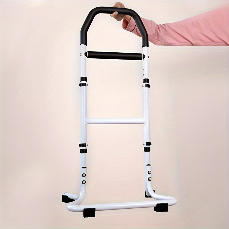 1pc elderly person wake up assist device with limited mobility household bedside armrest toilet armrest standing assist frame safe no punching anti fall details 2
