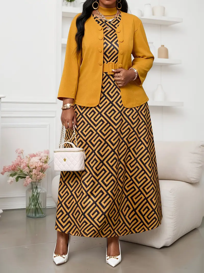 plus size maxi dress with cardigan Maxi Cardigan Dress Cardigan Plus Size TWO PIECE DRESS AND MAXI CARDIGAN SET Ev'ry Woman