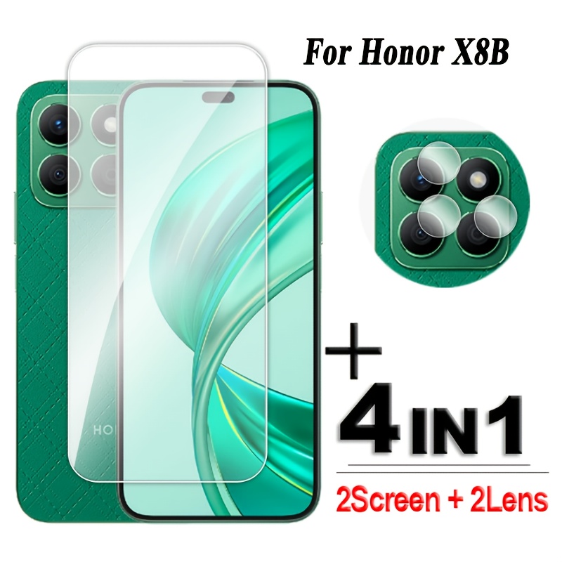 

4in1 For X8b Glass 6.7 Inch Full Glue Protector For X8b Tempered Glass For X8b Lens Film