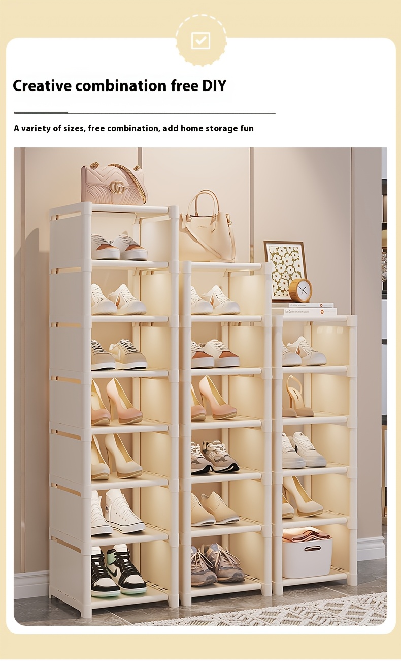 a 5 layer   home shoe rack and storage cabinet easy to assemble and use         in black and white colors with a small footprint remove one layer to store boots suitable for   shoe types details 7