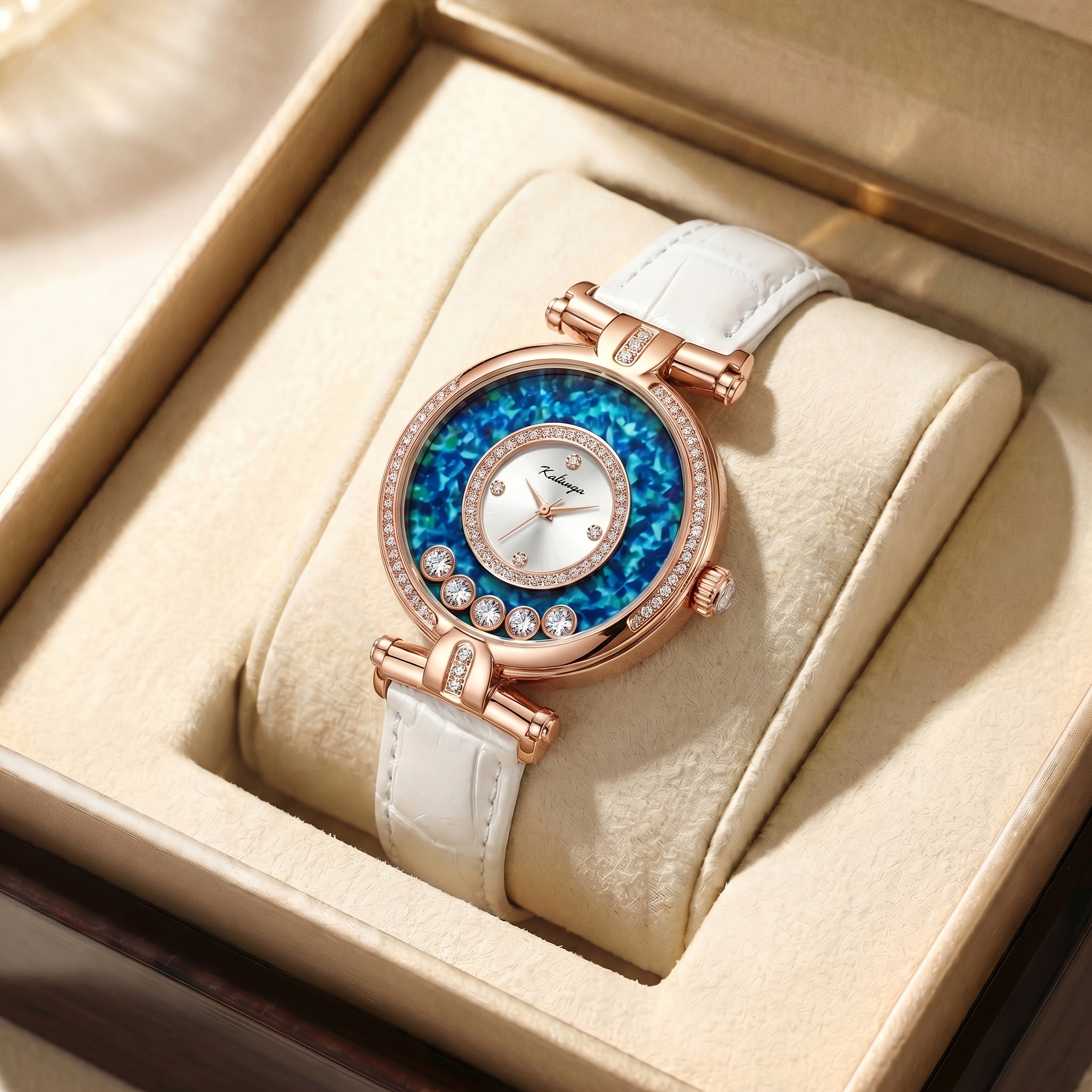 Women' Wristwatch, Luxurious Sparkling Ornament, Mechanical Dial, Casual Fashion, Suitable As A Birthday Gift, Christmas Gift, Or Family Gift