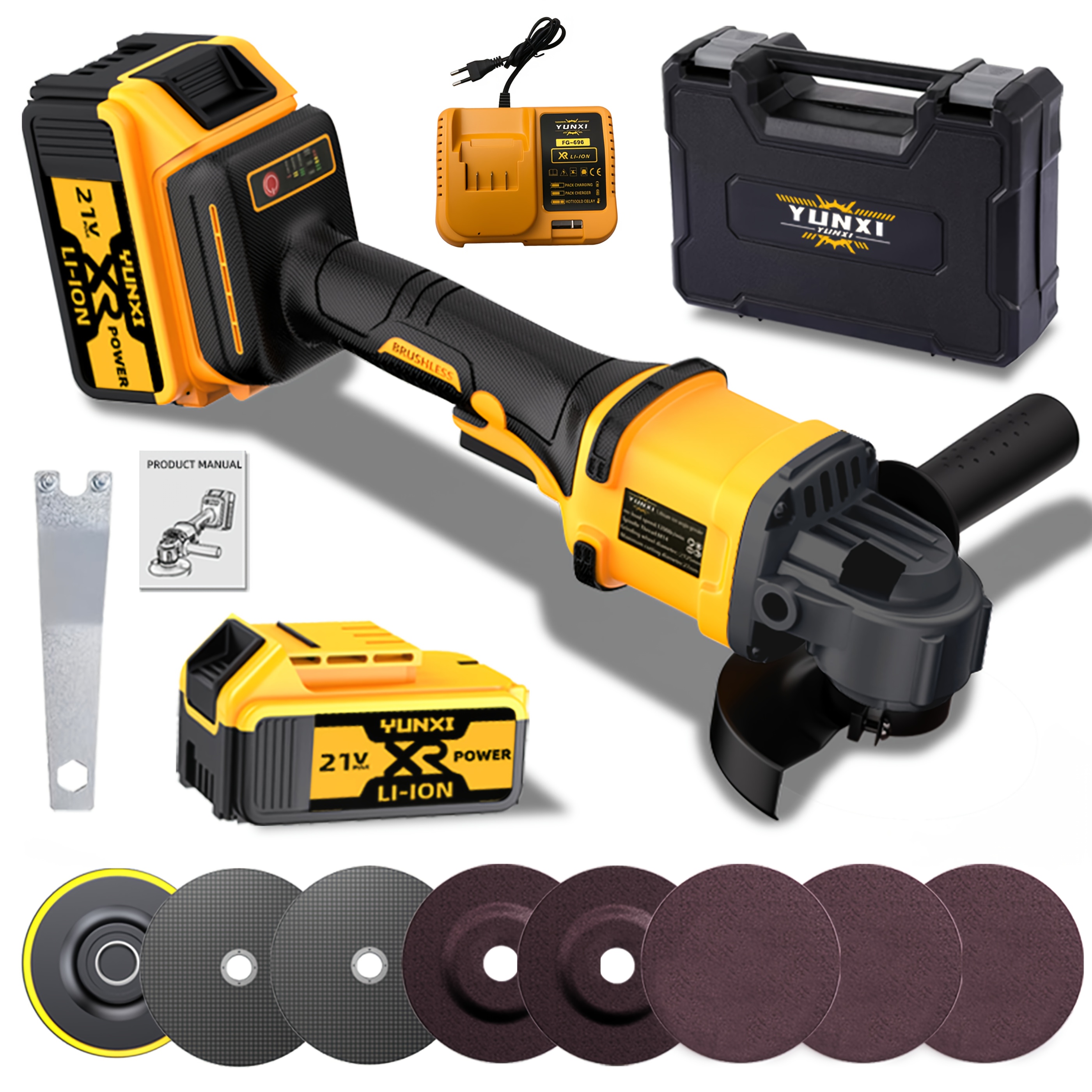 2025 Accu Haakse Slijper & Polijstmachine - Zware Lithium-Ion