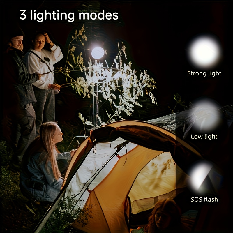 Portable Electric Light for Camping, LED Bulb with USB Charging
