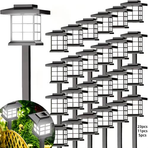 23 pack ip54 waterproof solar lights random colors only multi lawn lights garden holiday decorative lights