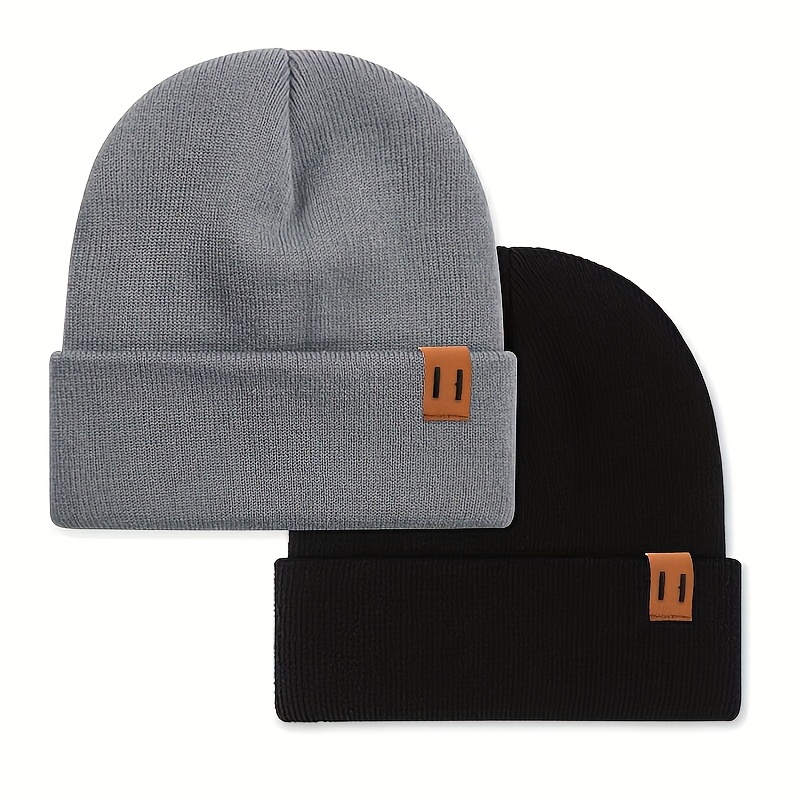 2pcs Parallel Brimless Pullover Hat, Outdoor Sports Cap, Double-layer Thickened, Lightweight And Breathable, Unisex Adult Hat
