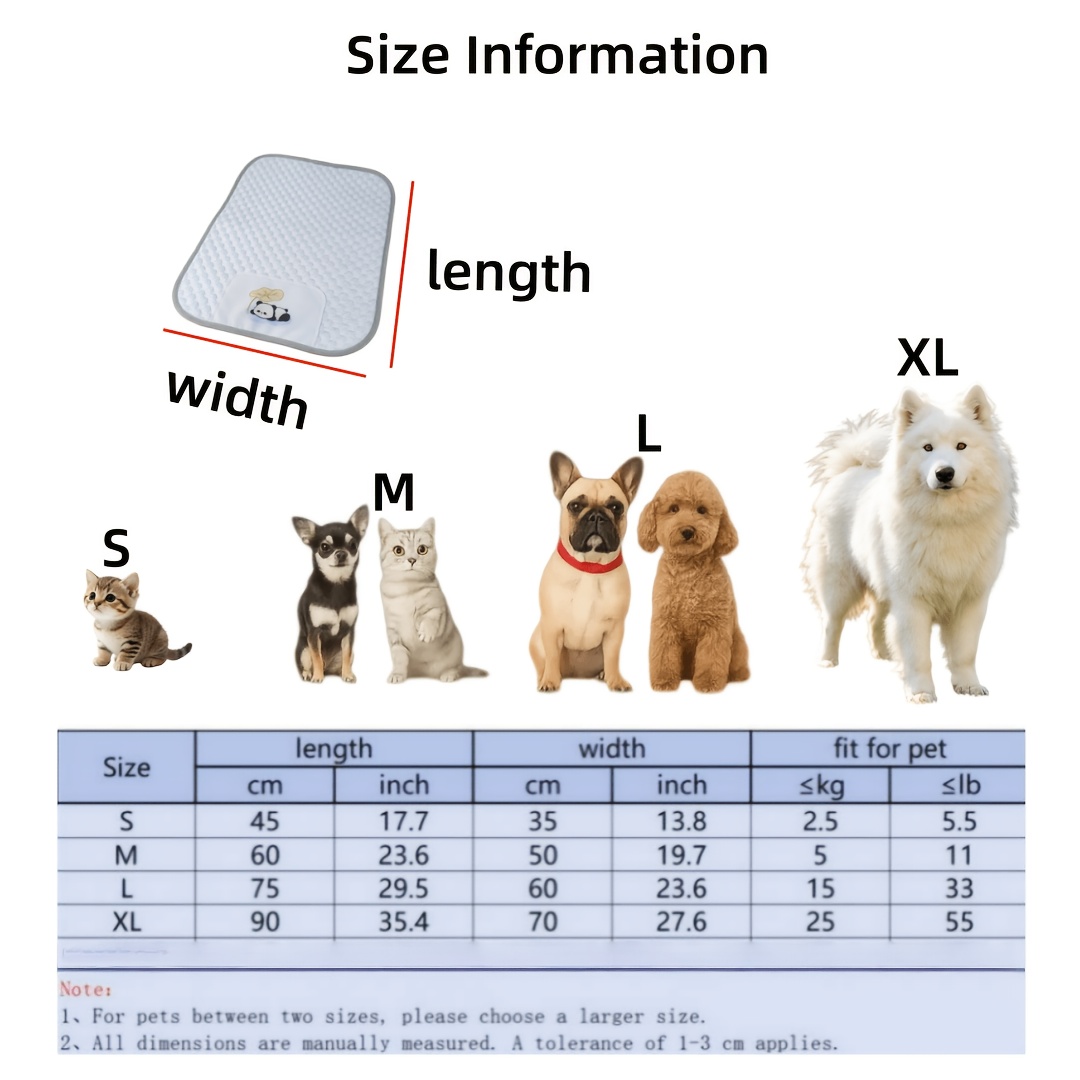 dog   pad ice bean texture fabric with gray   cute panda holding leaf pattern printed on   designed for pets in   bed mattress summer mattress   pad   universal dog pad for sleeping dog cooling mat