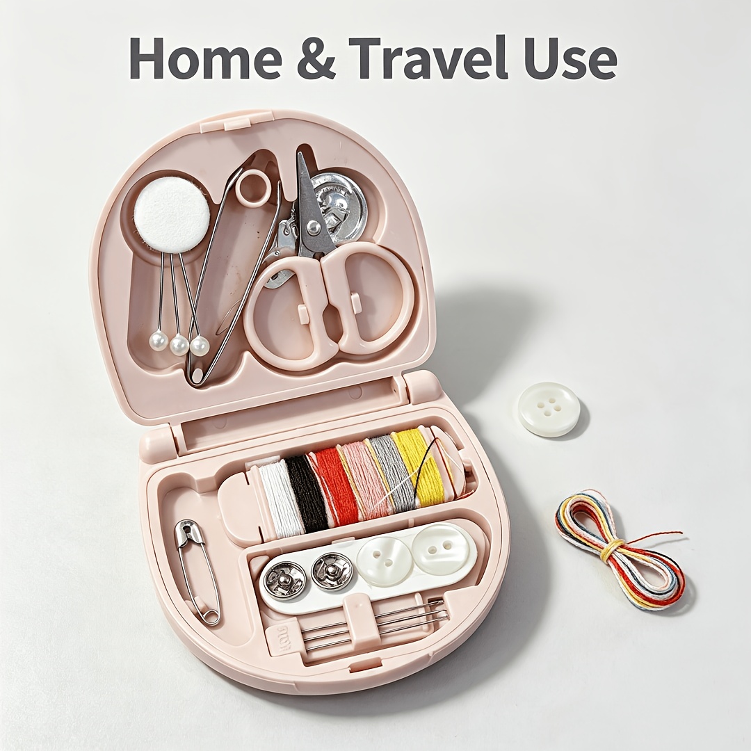 Mini Travel Sewing Kit with Needle and Thread Bag