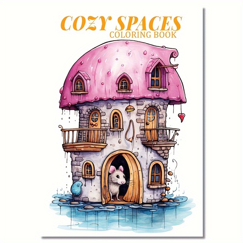 Deluxe Mouse Coloring Book 22 Pages Relaxing Art & Craft Activity