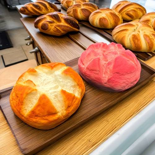 1pc slow rising toy thermoplastic polyurethane mixed color simulation food bread dessert decor toy with milk scent