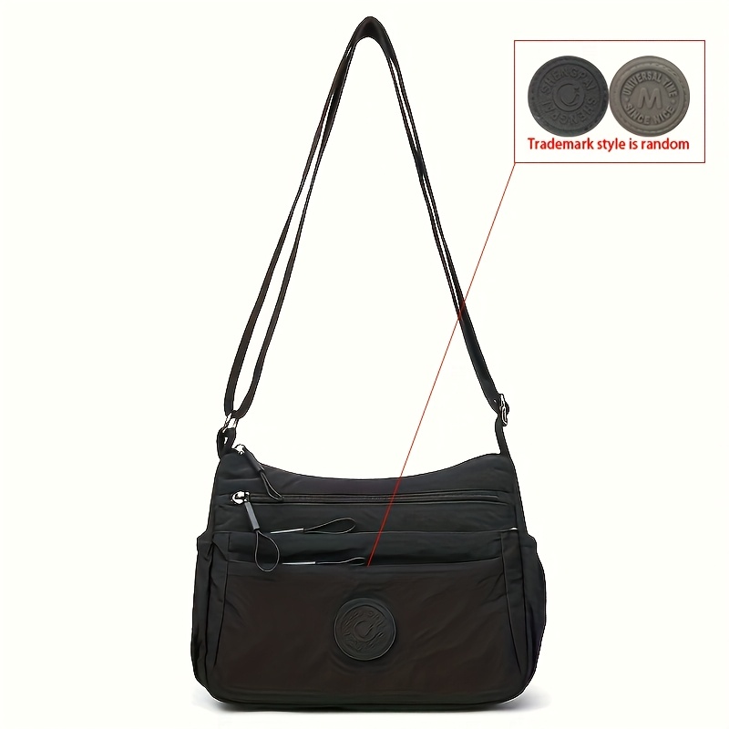 TEMU Simple And Lightweight Casual Fashion Mom Crossbody Bag, Relaxed Style Single Shoulder Bag, Office Worker Messenger Bag With Multiple Pockets,