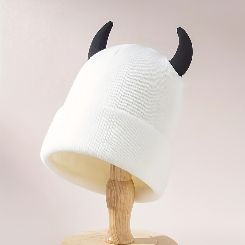 Beanie with Funny Little Devil Ear Decorations