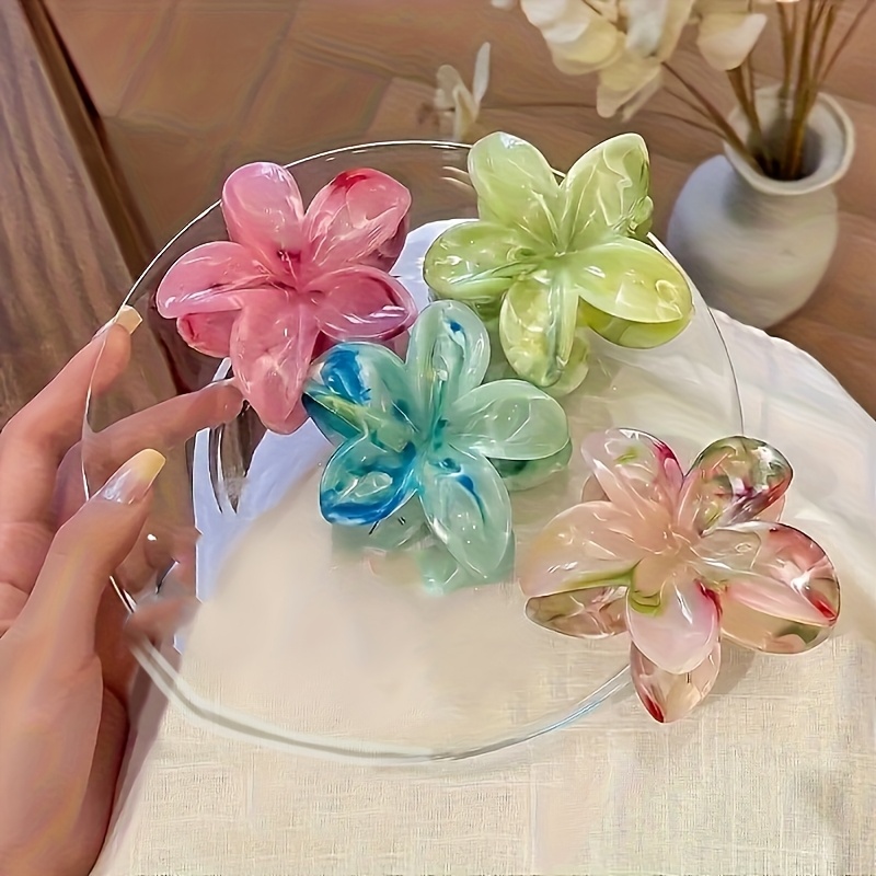 TEMU 4pcs New Hairpin Bow Tie Clip Half Tie Of Head Hair Clip Advanced Sense Shark Clip Hair Additions