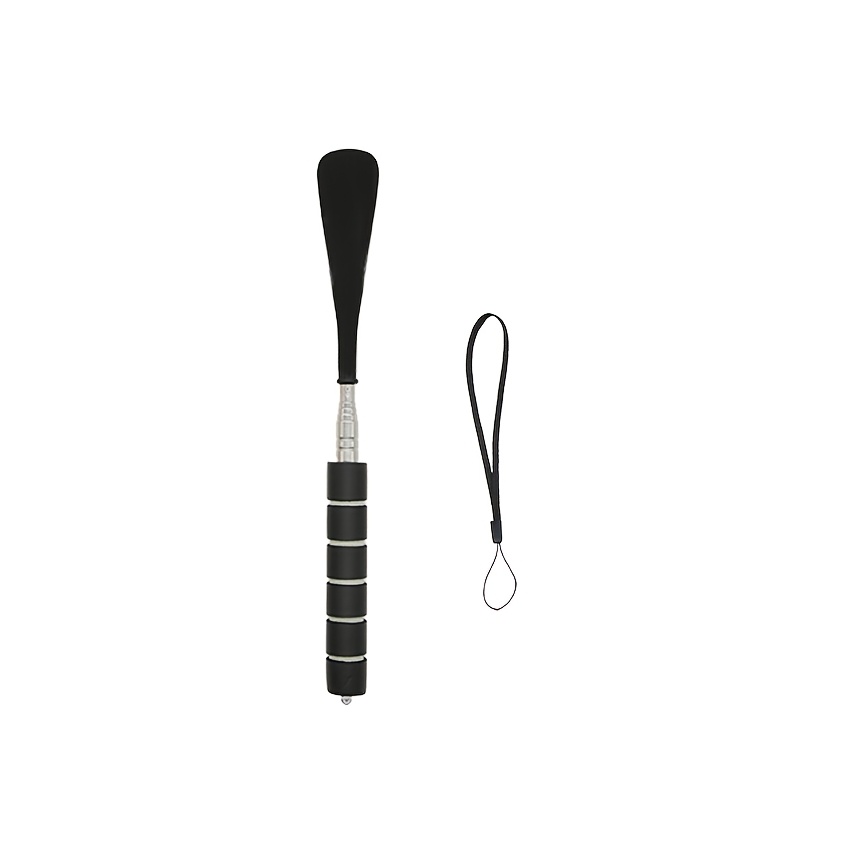 TEMU Chausse-pied télescopique en acier inoxydable avec long manche, outil ménager pour enfiler les chaussures, tire-chaussures à long manche