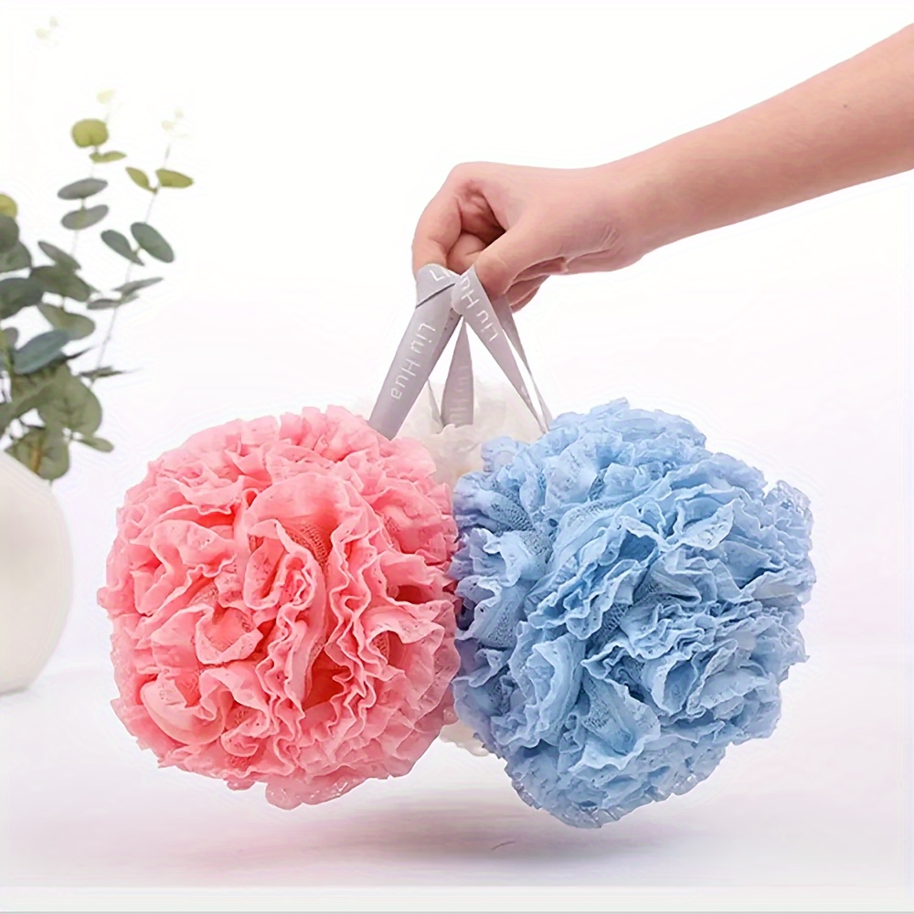 

3 Pcs Large Size Bath Loofah Remove Mud Sponge Cute Rubbing Towel Foaming Wash Shower Super Soft Flower Bath Ball Mesh Sponge