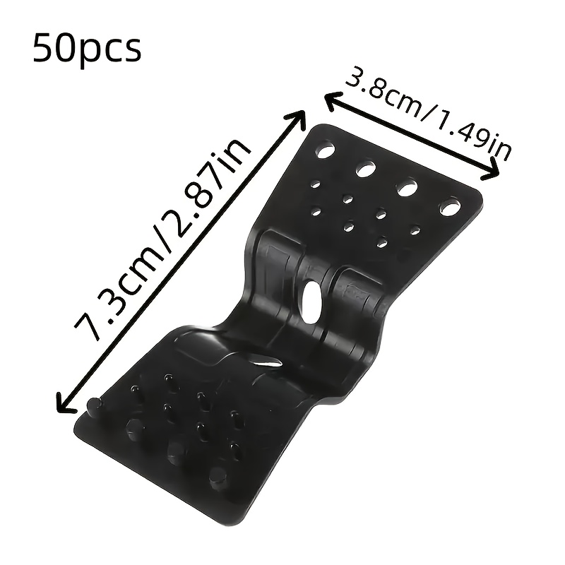 E-shop 50 Stück Schmetterling Sonnenschutznetz Clips | Robuste Kunststoff Gewächshaus Schattiergarn Befestigungen, Gartengeräte, 5-7mm Seil Kompatibel,