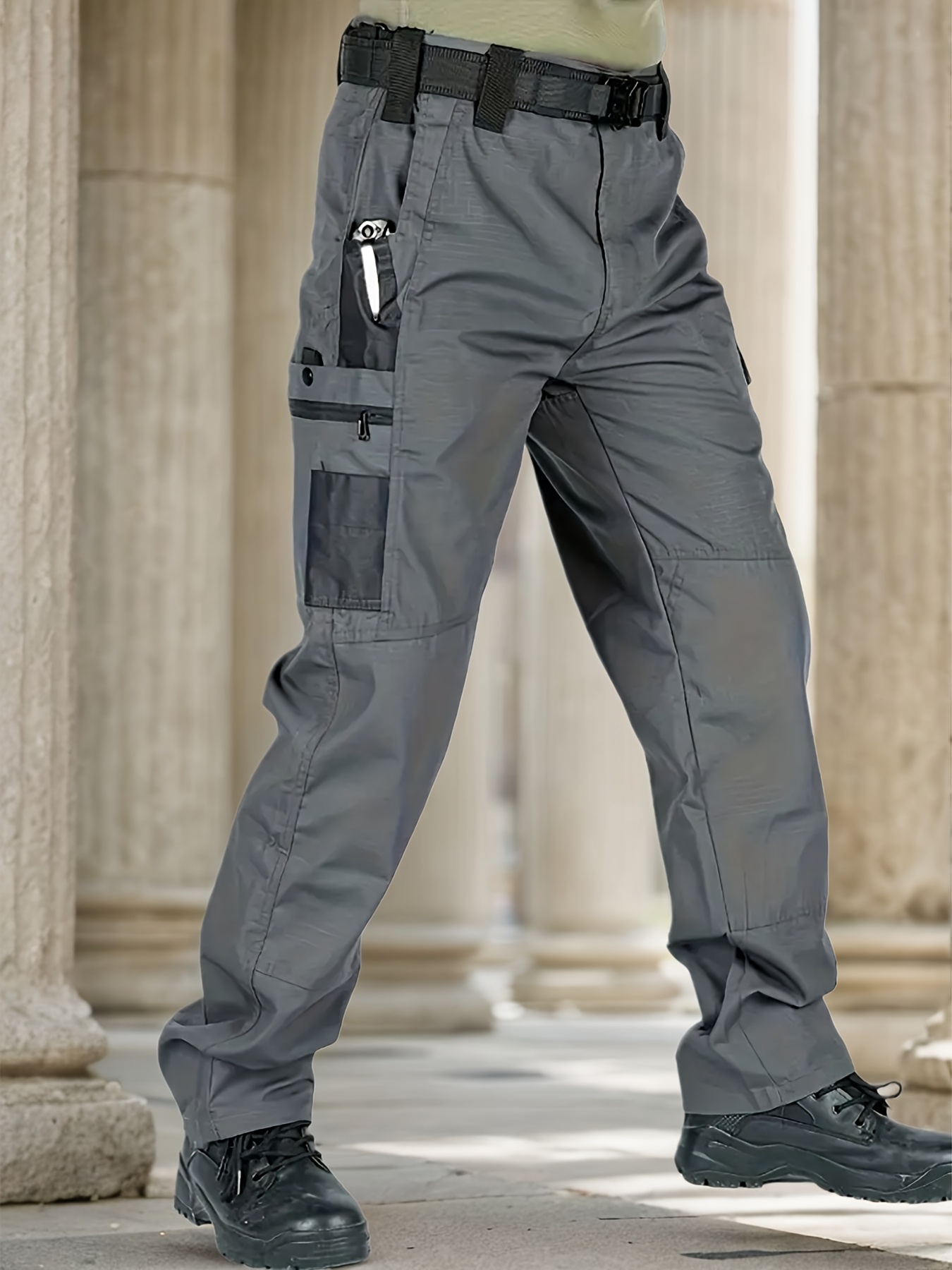 [Quick Dry Work Pants] Lightweight Quick Dry Men's Work Pants | Outdoor Tactical Stretch Cargo Hiking Pants