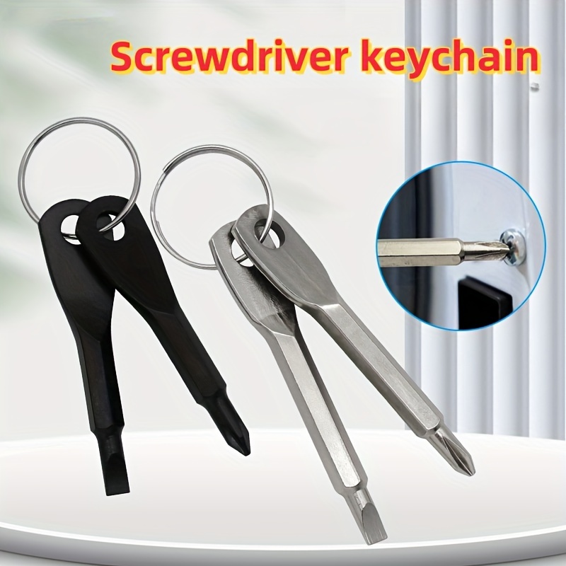 Portable Phillips Slotted Screwdriver Outdoor Key Ring - Temu