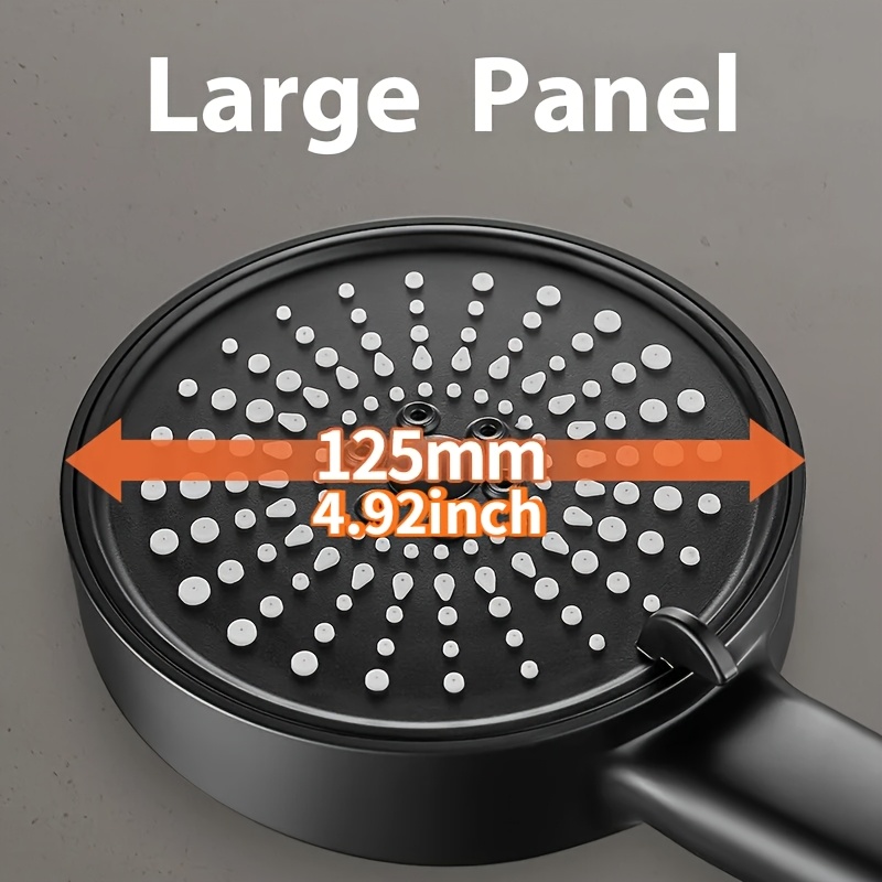 Large 5 Function Shower Head for Enhanced Bathing Experience