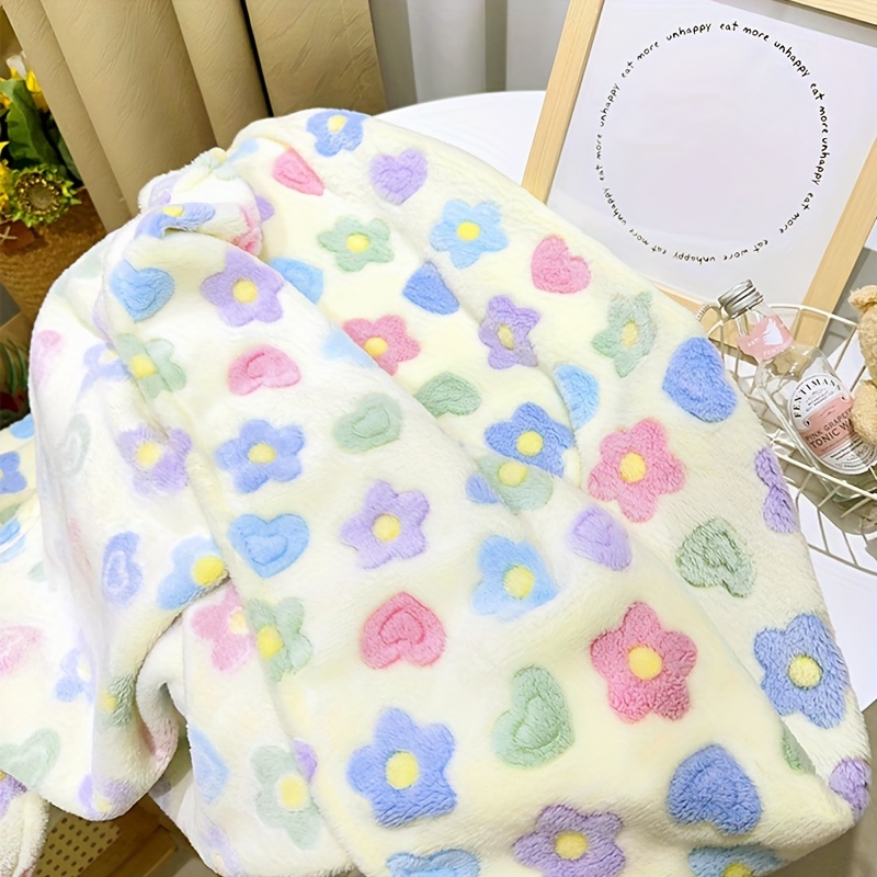 TEMU Soft & Cozy Flannel Baby Blanket - All-season, Perfect For Nursery Decor & Comfort