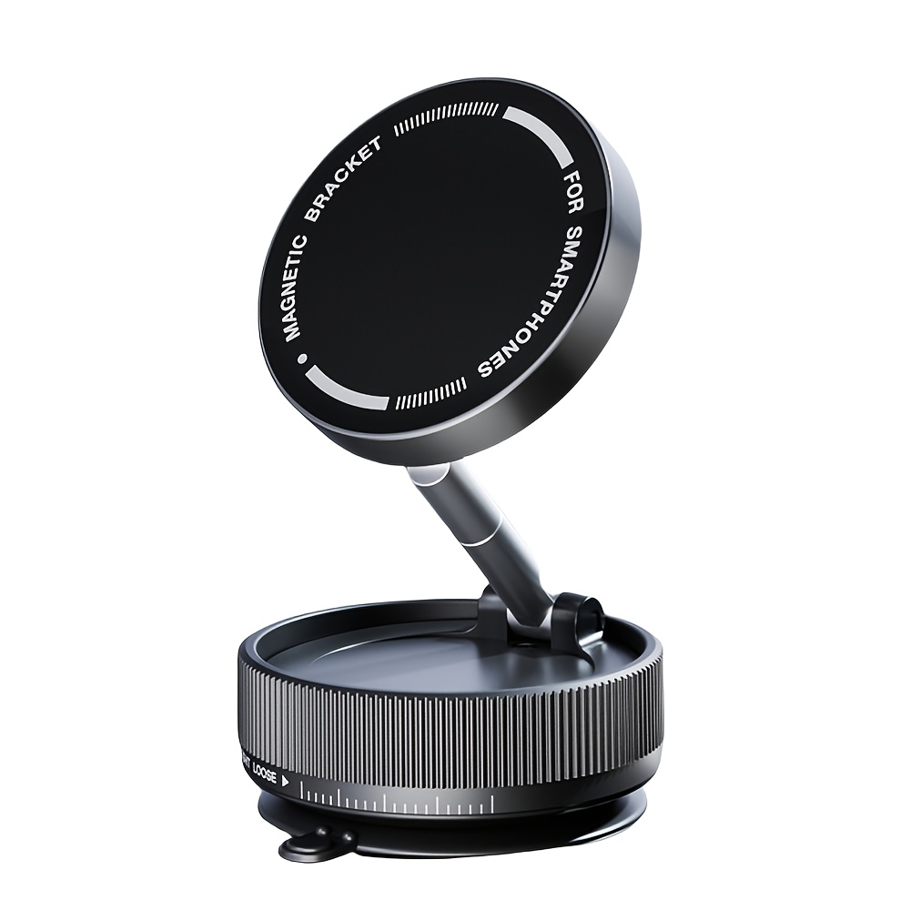 Image of Adjustable Car Suction Cup Phone Holder, Foldable Intelligent Double-sided Suction Phone Holder, Suitable For All Types Of Mobile Phones