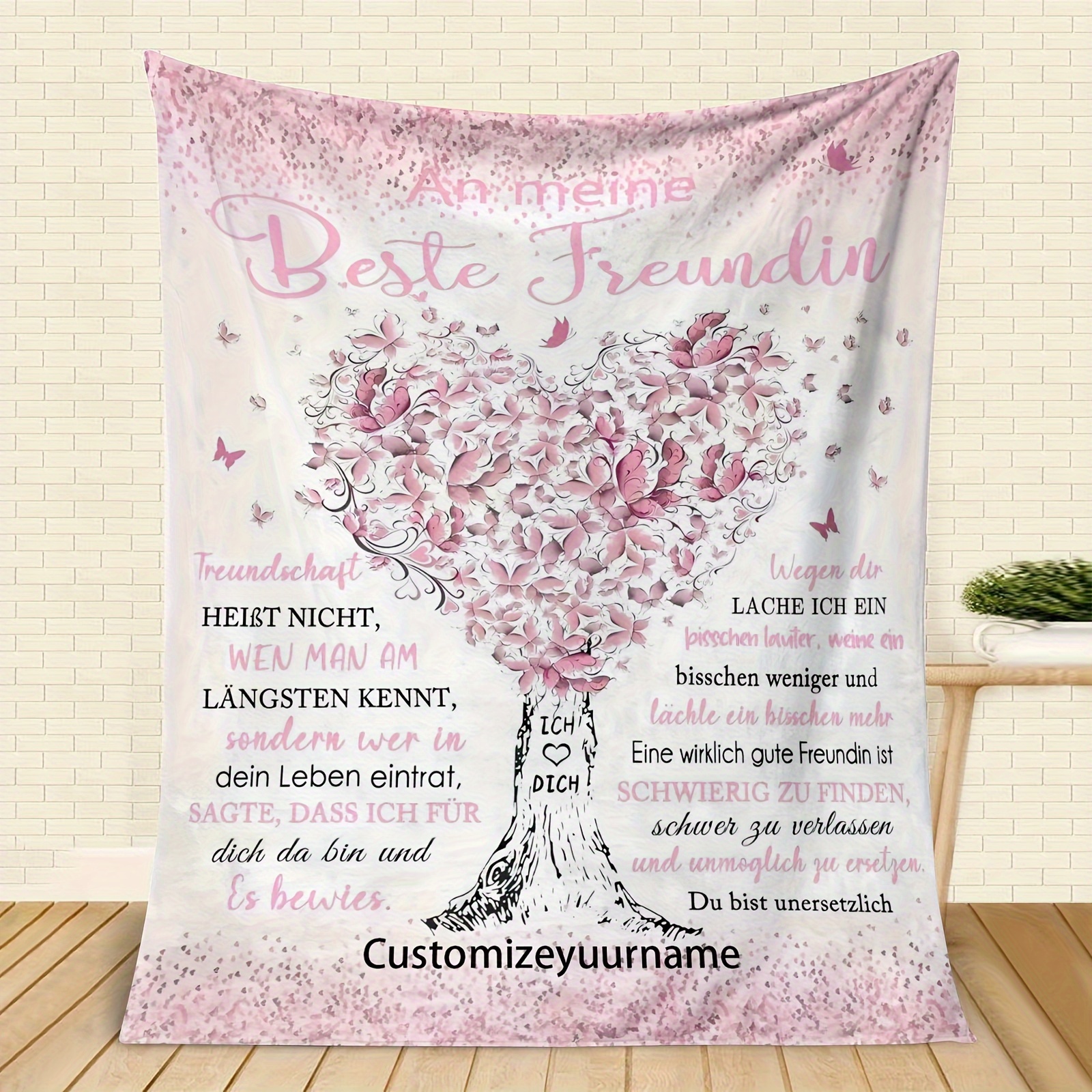 

Personalized Name Flannel Blanket - - , Knitted , Washable, Use, 200-250gsm -