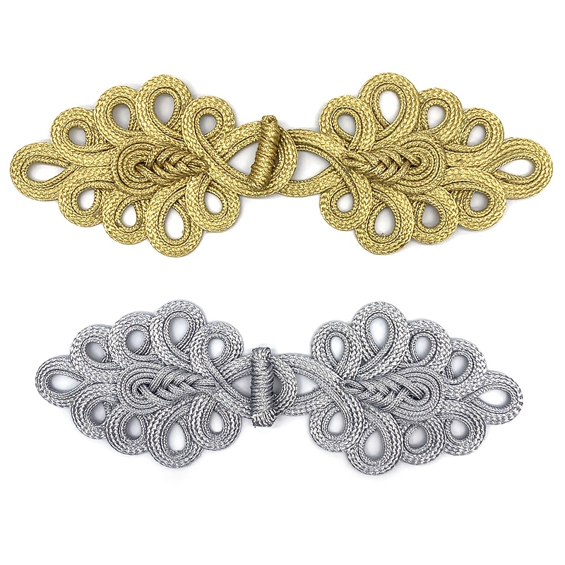 

Lot de 3 Boutons en Nylon à Nœud Chinois, Accessoires Décoratifs en de pour Cheongsam et Vêtements de Chapeau, Boutons pour Vêtements