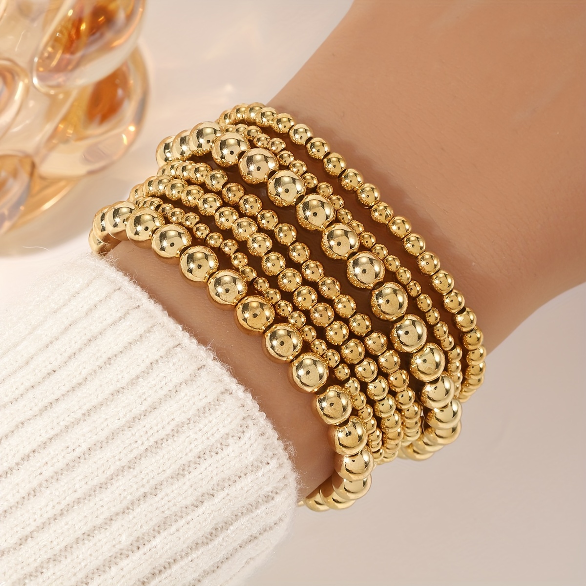 

7 Of Women's Bracelet Set, For Or - , No Plating, No Setting, , Suitable For And , -round