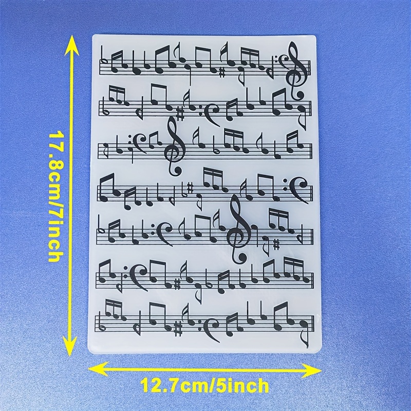3d Embossed Relief Folder - Note Patterns, Suitable For Card Making, Collage, And Paper Art Decoration
