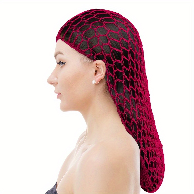 DIVINA VITAE 2 Pièces Filet à Cheveux au Crochet pour Fees Filet à Cheveux Doux en Rayonne au