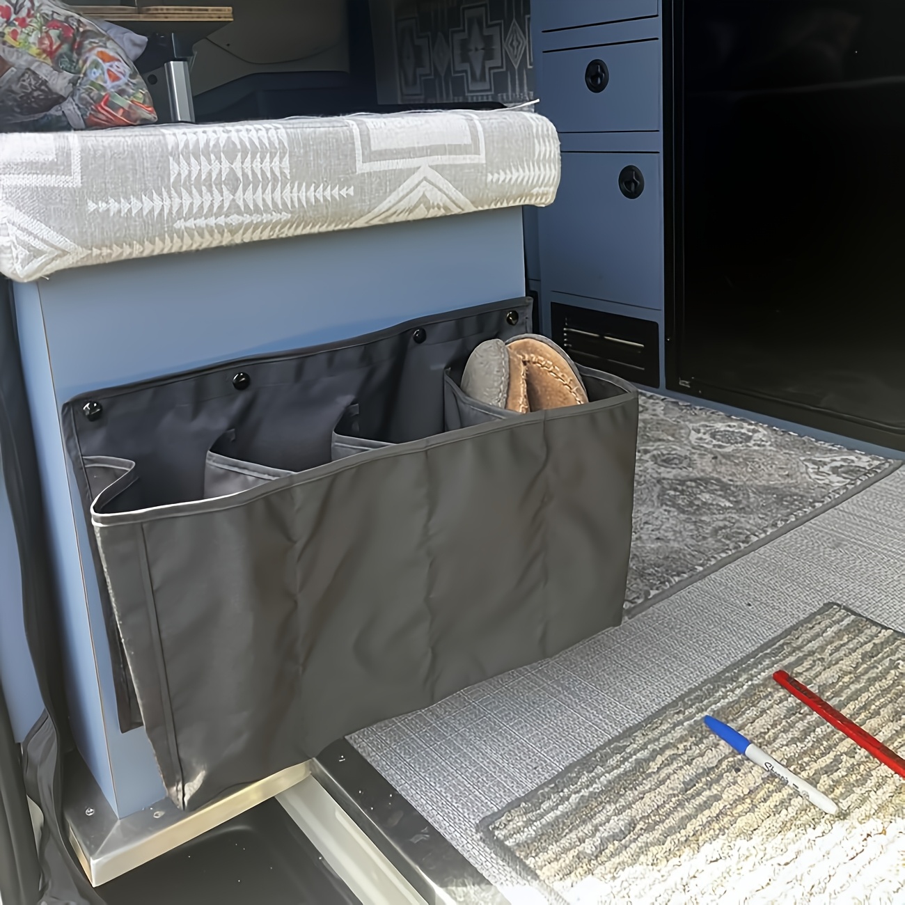10-inch 4 Pockets Van Shoe Storage Solution Motorhome