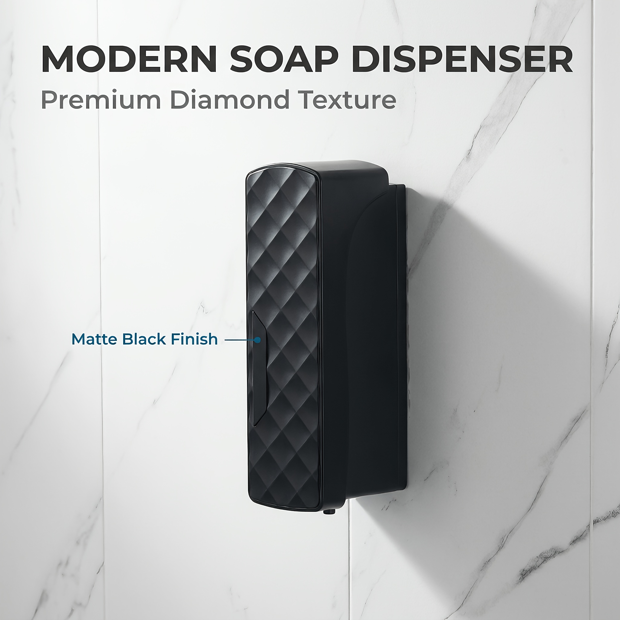 TEMU 1pc 350ml Soap Dispenser, Wall-mount Installation/soap Dispenser Installation Shampoo Liquid Soap Bottle Bathroom Accessory-suitable For Hotels,