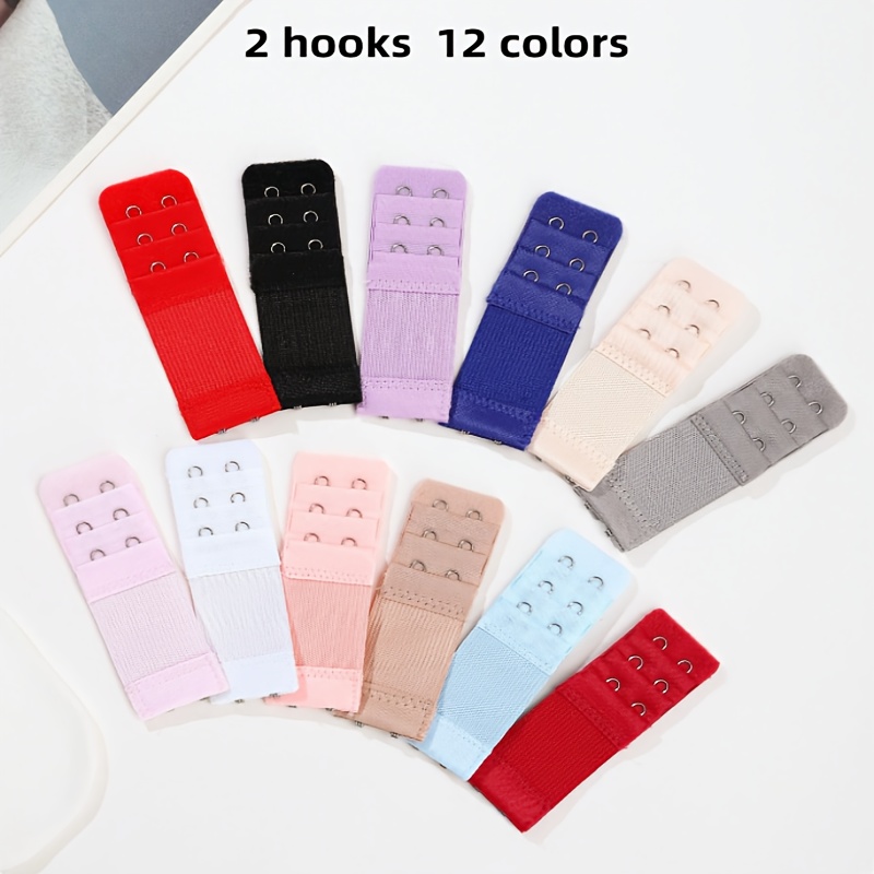 TEMU 11pcs/12pièces 2crochets / 3 crochestes 4roquetttes Extension de Soutien-gorge à Élasticité, Prolongateur pour Sous-Taille Accessoire