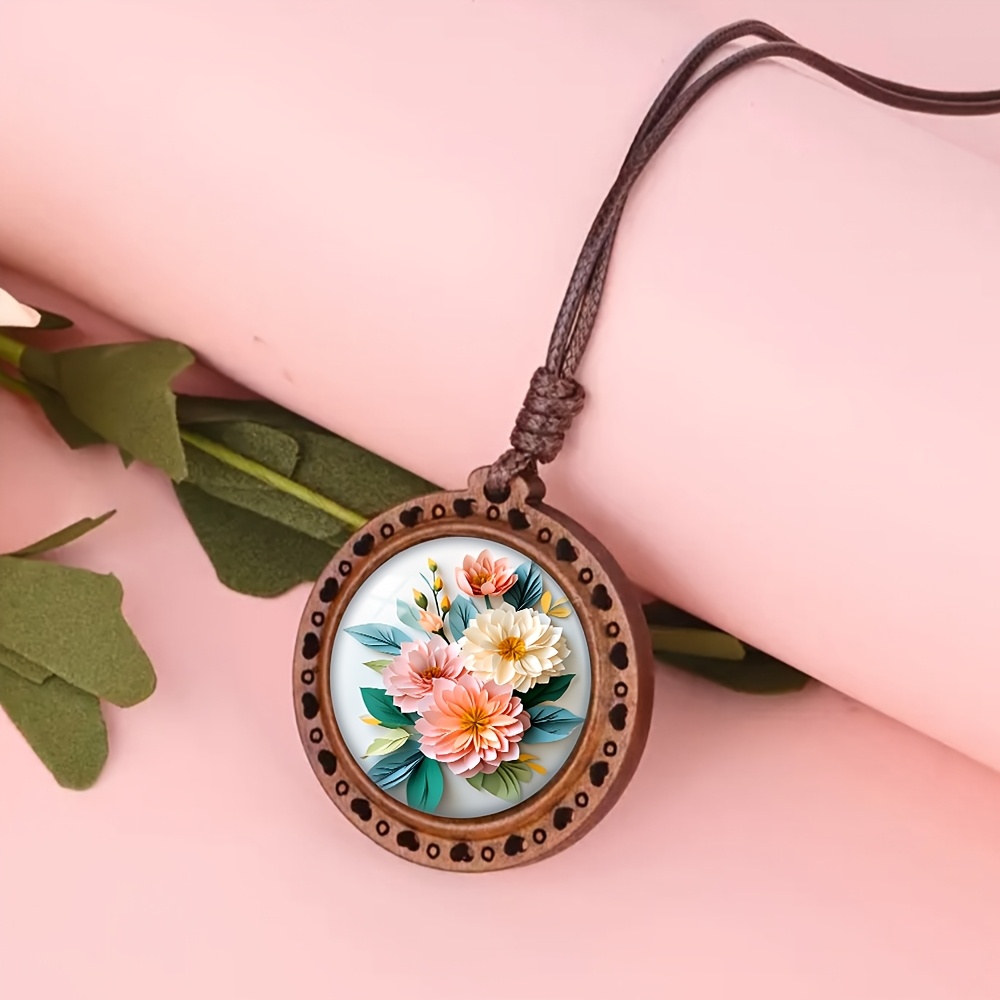 Bohemian Chinese Style Wood Necklace