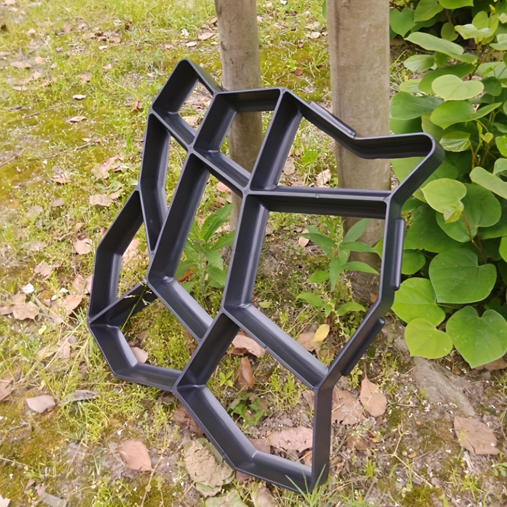 diy garden paving mold kit durable plastic cement concrete road repair tool for lawn care details 0