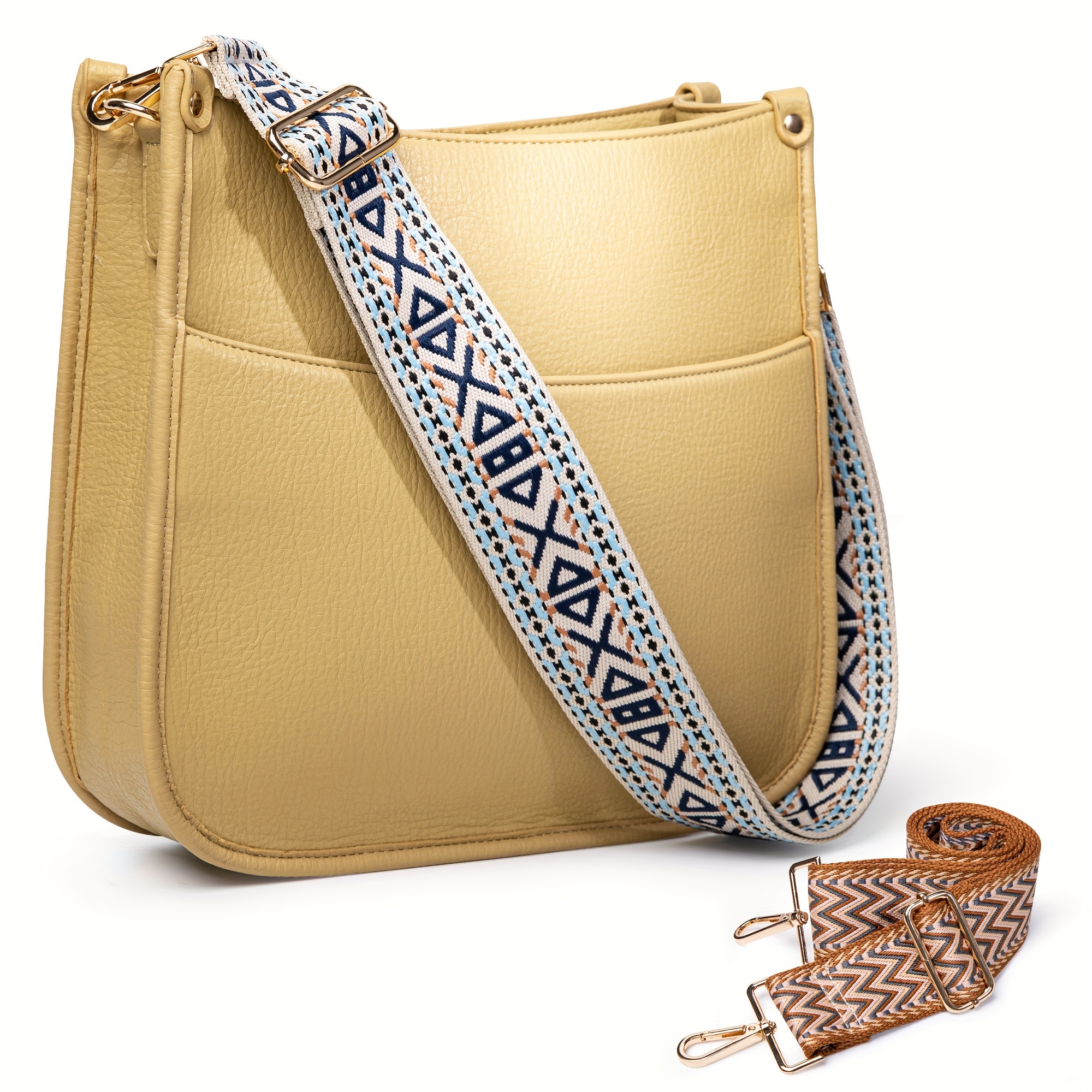 vegan leather crossbody fashion shoulder bag - Temu