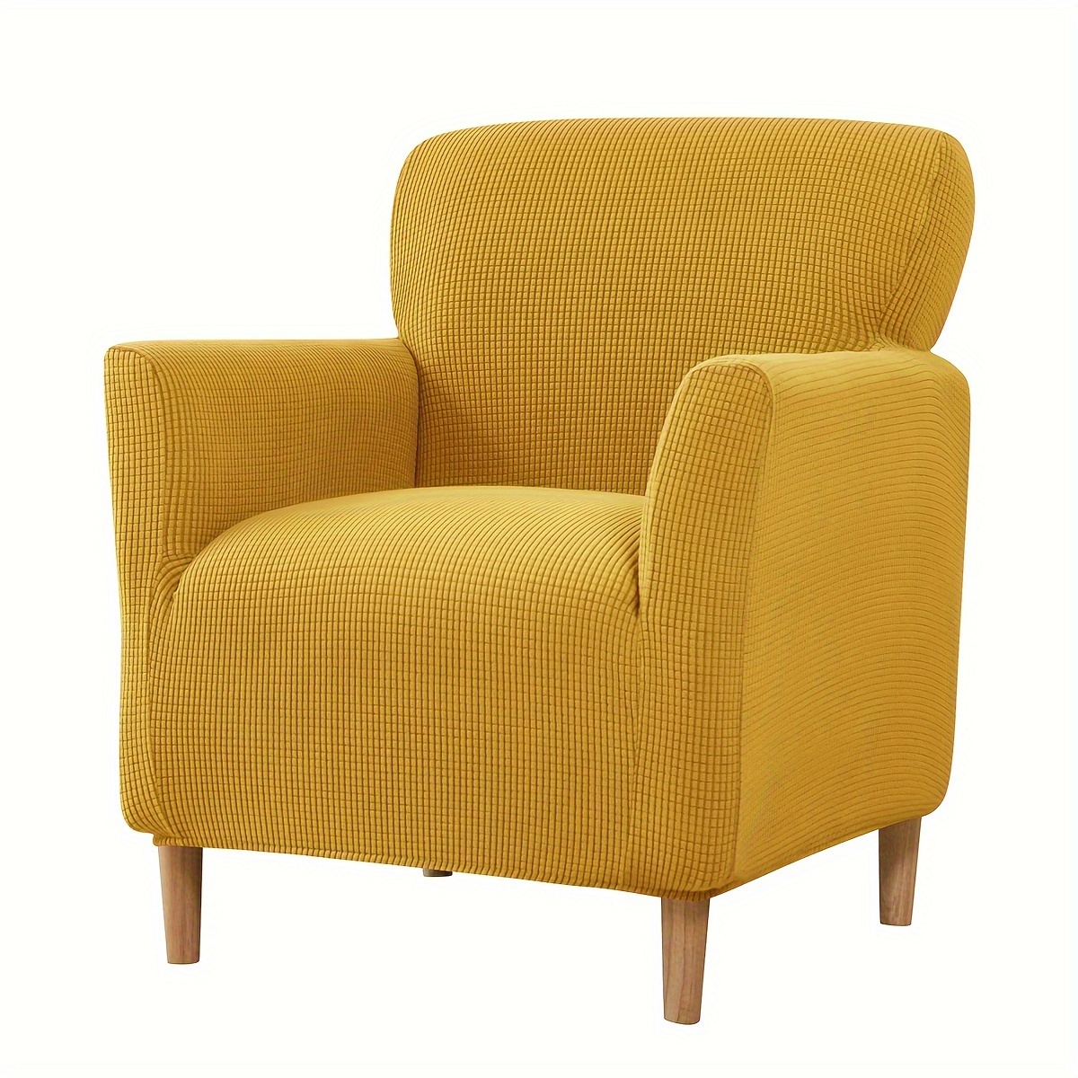 TEMU 1pc Stretch Corn Velvet Small Single Armrest Sofa Cover