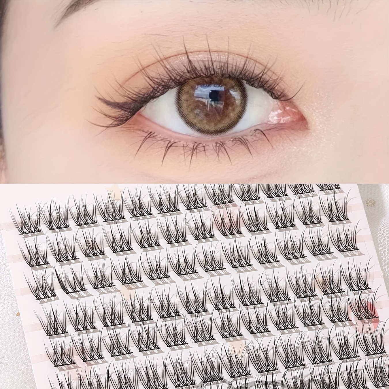 

5d , Fan Segmented Clumps, , , , Diy Eyelashes, Reusable For -on, , , , , , C/d , 10-12mm/13-15mm Length, Beginner