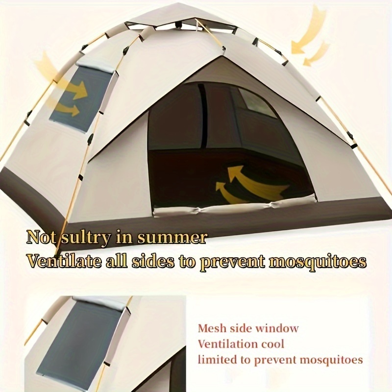 

Fully Automatic Quick Opening Tent, Waterproof Sunscreen Mosquito-proof Portable Tent For Outdoor Camping