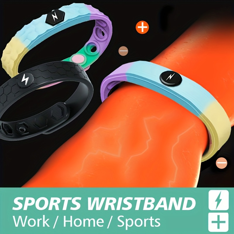 

Universal Silicone Sports Wristband, Adjustable, Non-textile Material, , No Power Required, For Fitness, , Sleeping, Couple Gift