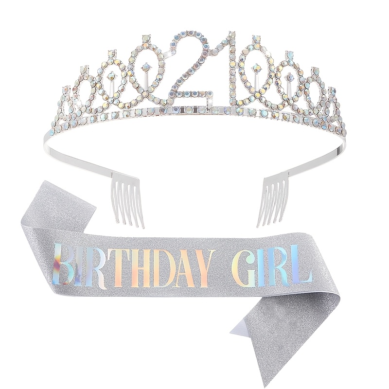 TEMU Retro Crown Headpiece Women's Bride Birthday Party Hair Accessory Versatile Dress Crown