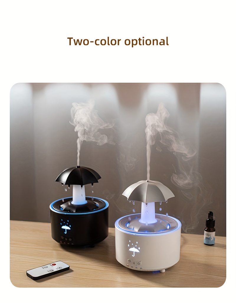 rotating water drop aromatherapy diffuser with essential oil timer auto shutoff 110v 220v us plug details 8