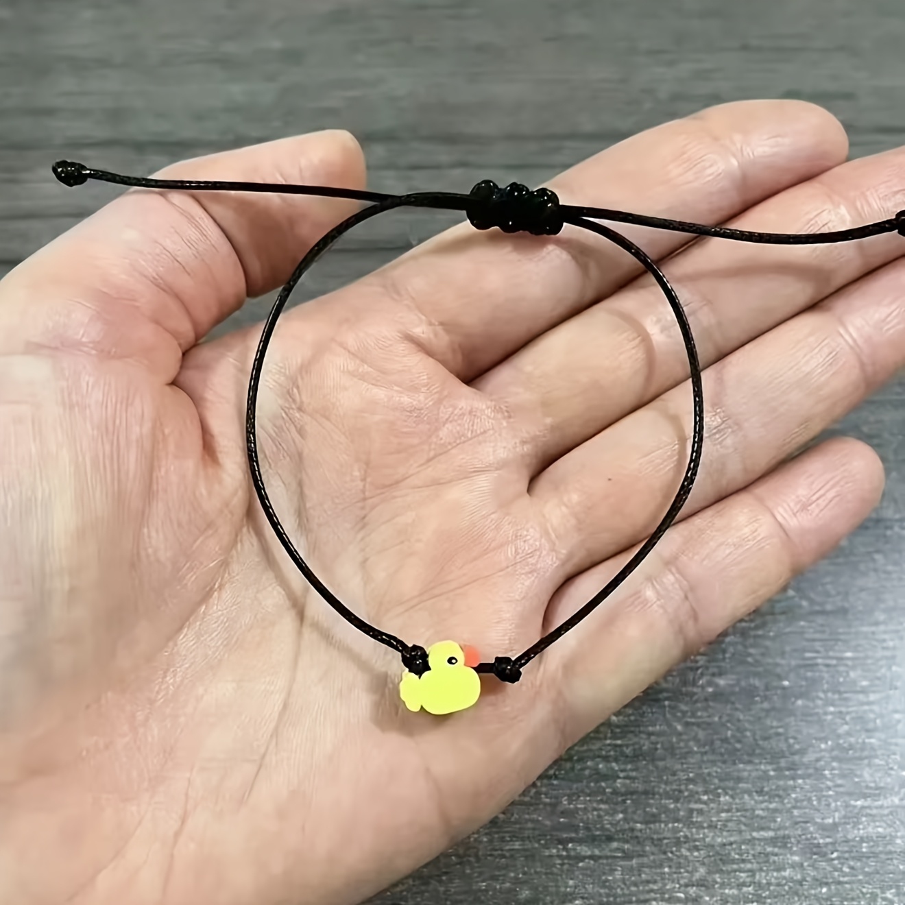 TEMU Bracciale intrecciato a con anatra in pasta polimerica, un regalo per gli delle , a una quotidiana