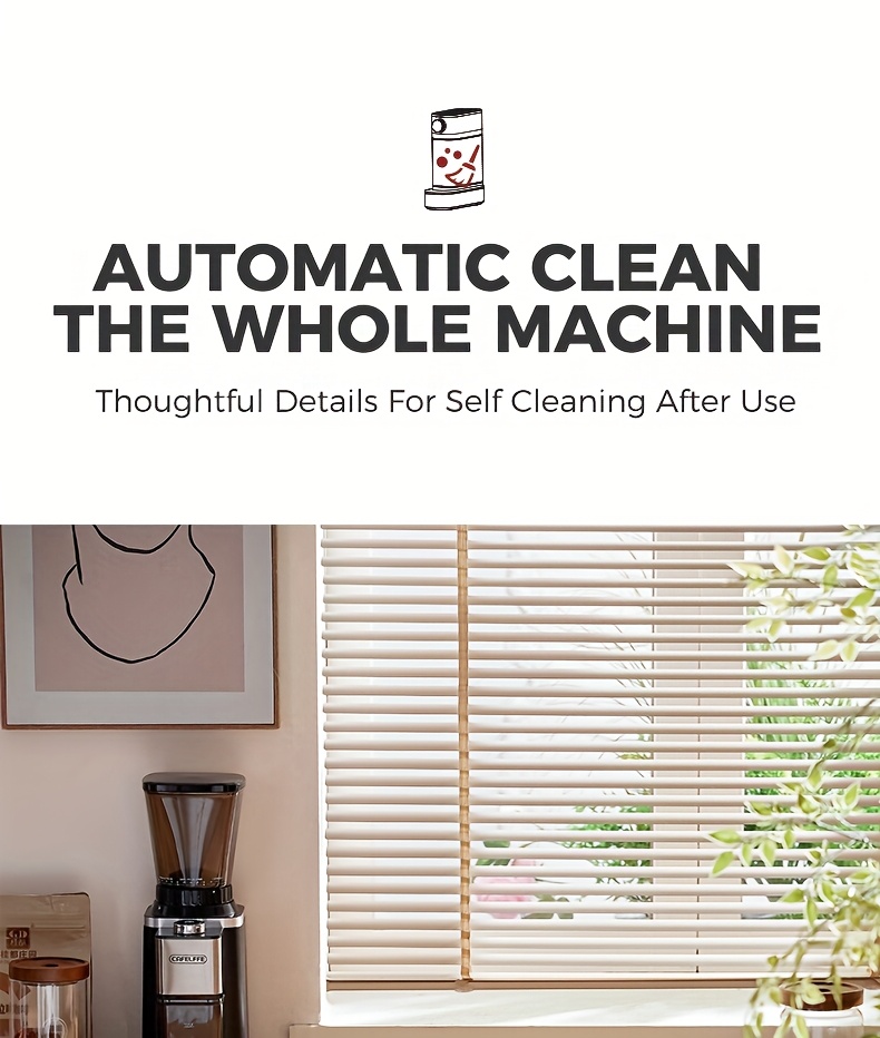 CAFELFFE MK801 Semi-Automatic Espresso Machine, Featuring An Automatic Milk Frothing System For One-touch Preparation. Equipped With 20 Bar High Pressure, Self-cleaning Function, Digital Display, And Temperature Control. Ideal For Home And Office Us