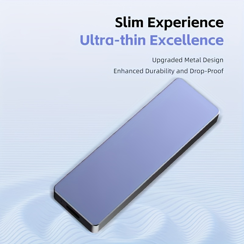 TEMU Portable Hard Drive - Large Capacity Storage For Phone And Phones, Pcs, Laptops, Photo And Video Contacts, Smart And Fast , Plug And Play