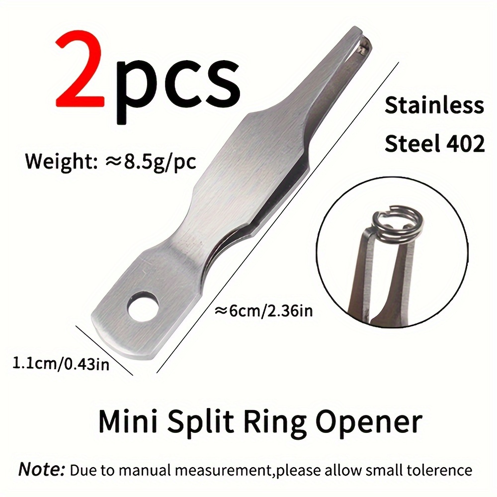 Stainless Steel Quick Split Ring Opener Mini Size Fishing - Temu