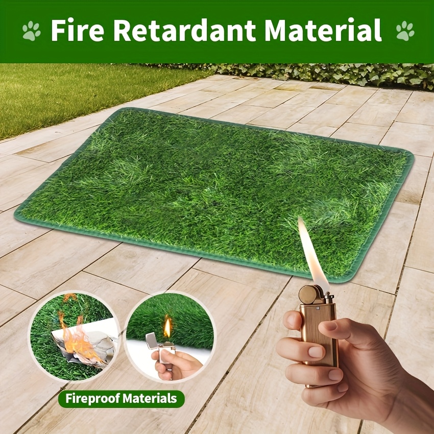 Ultimate Washable Dog Grass Mat - Reusable, Odor-Control Artificial Lawn for Pet Training, Easy-Clean Pee Pad with Non-Slip Backing, Perfect for Indoor or Outdoor Use The length of the grass blades is approximately 2 centimeters